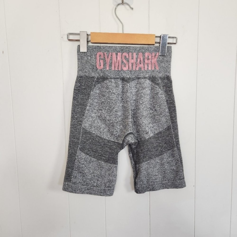 Gymshark Gray Adapt Seamless Bike Shorts High Waisted Rise Gym Workout Active